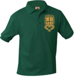 Esperanza Short Sleeve Polo Shirt - Green w/ Printed School Logo