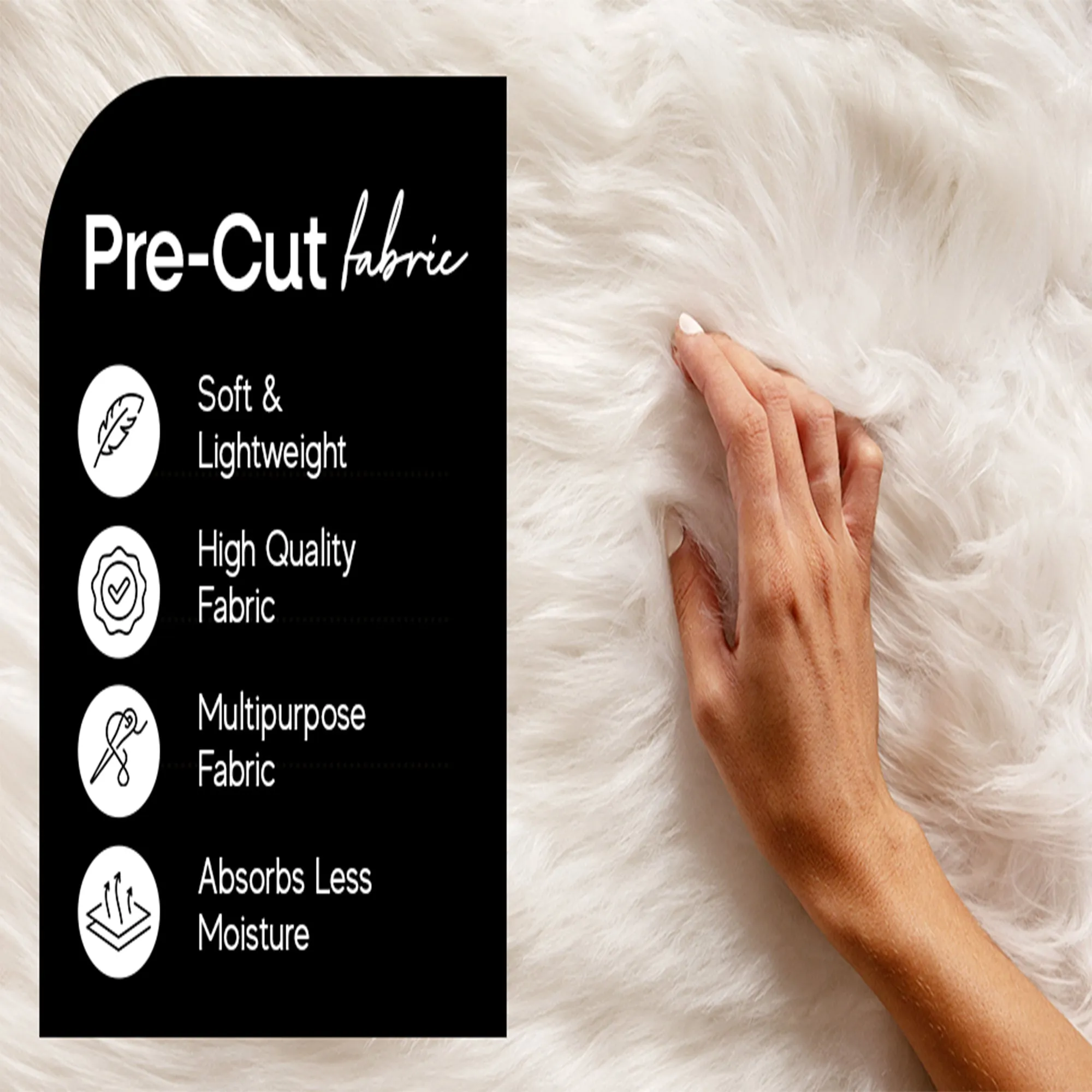 FabricLA Mohair Shaggy Faux Fur Fabric - Pre Cut Strips | Trim Ribbon | DIY Craft, Hobby, Costume, Decoration - Lime