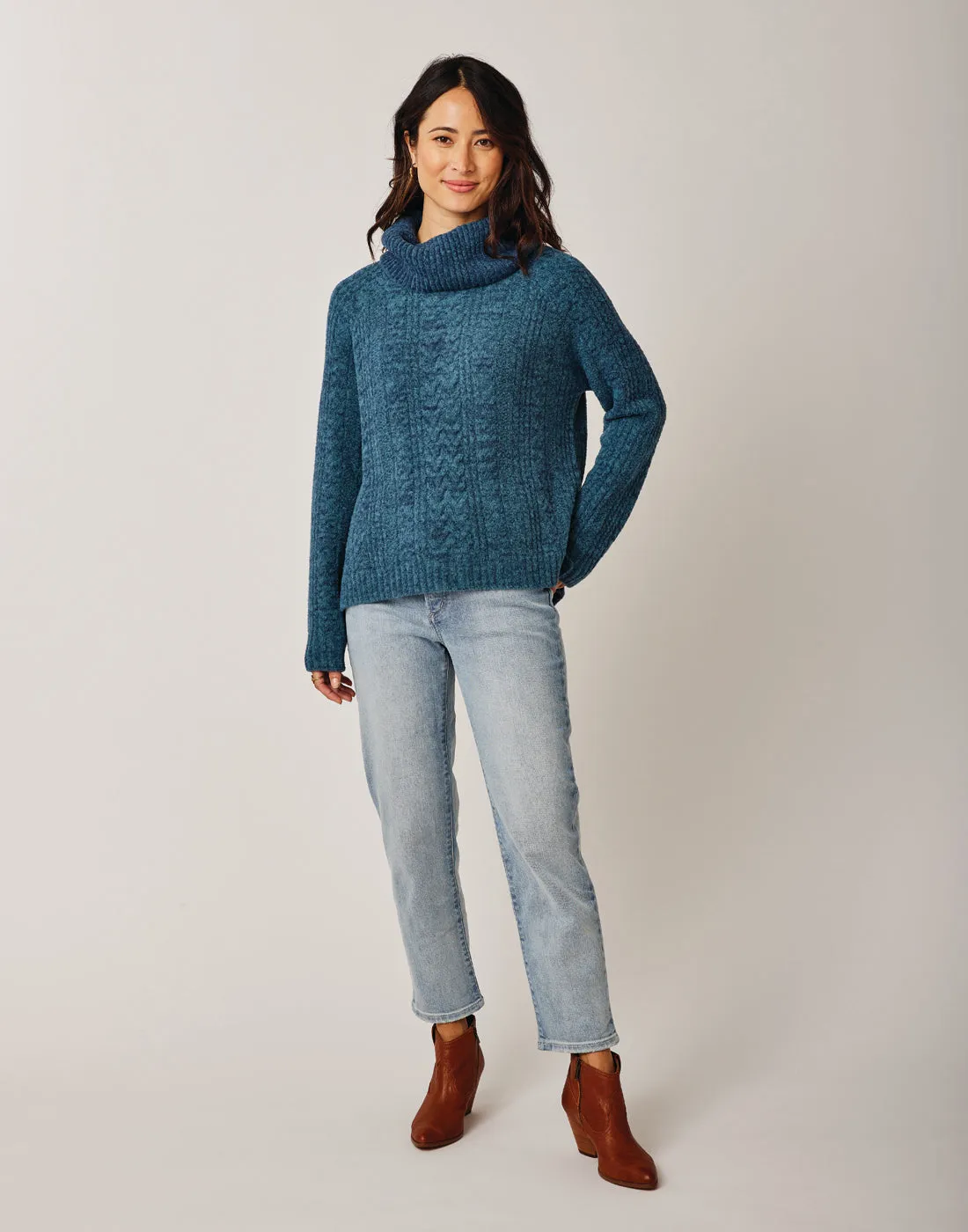 Field Sweater: Hydro Heather - FINAL SALE