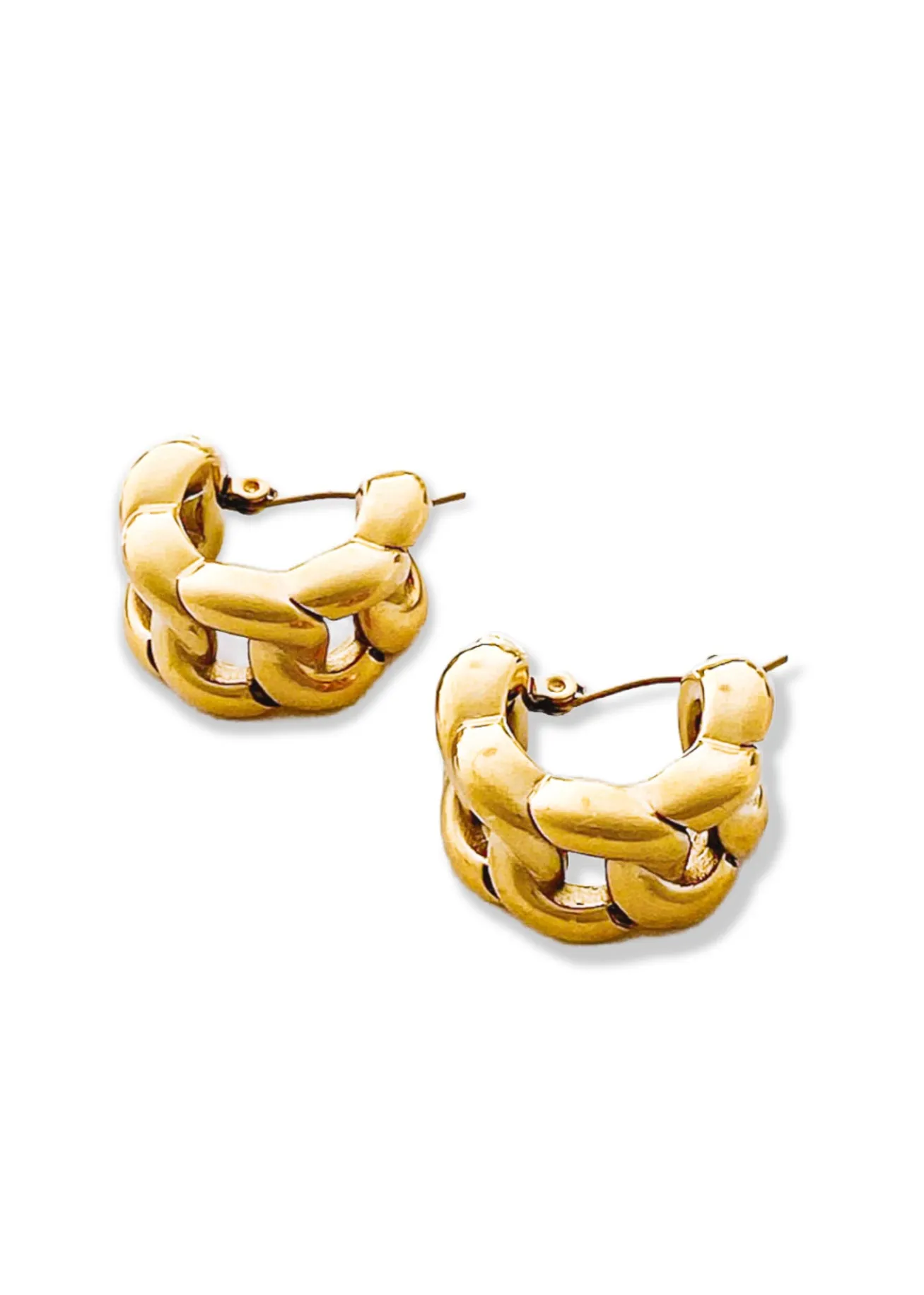 FINAL SALE: KNOCKOUT WATER RESISTANT HUGGIE EARRING