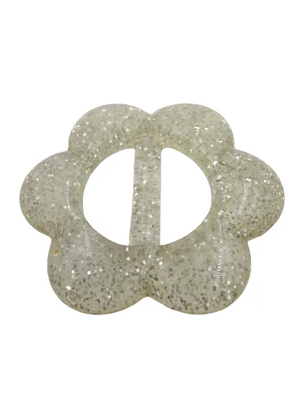 Floral Design Resin Buckle