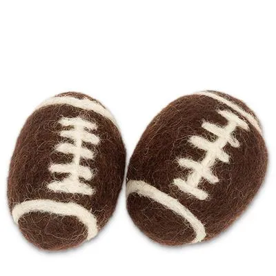 Football Wool Cat Toy, Pack of 2