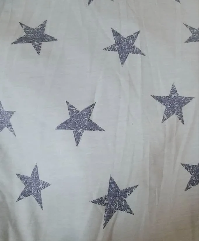 FRENCH TERRY DISTRESSED STAR PRINT [NFB200205-012]