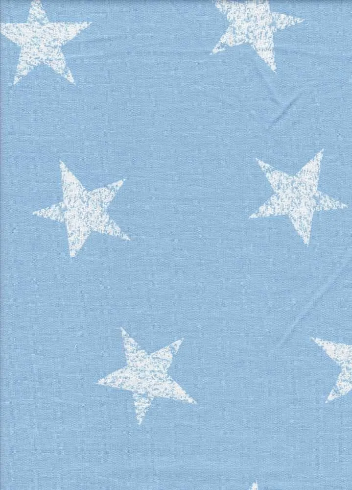 FRENCH TERRY DISTRESSED STAR PRINT [NFB200205-012]