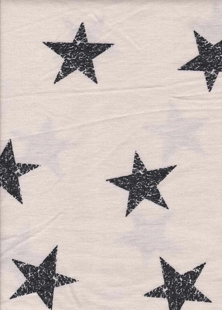 FRENCH TERRY DISTRESSED STAR PRINT [NFB200205-012]