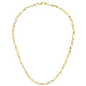 Gold Paperclip Necklace