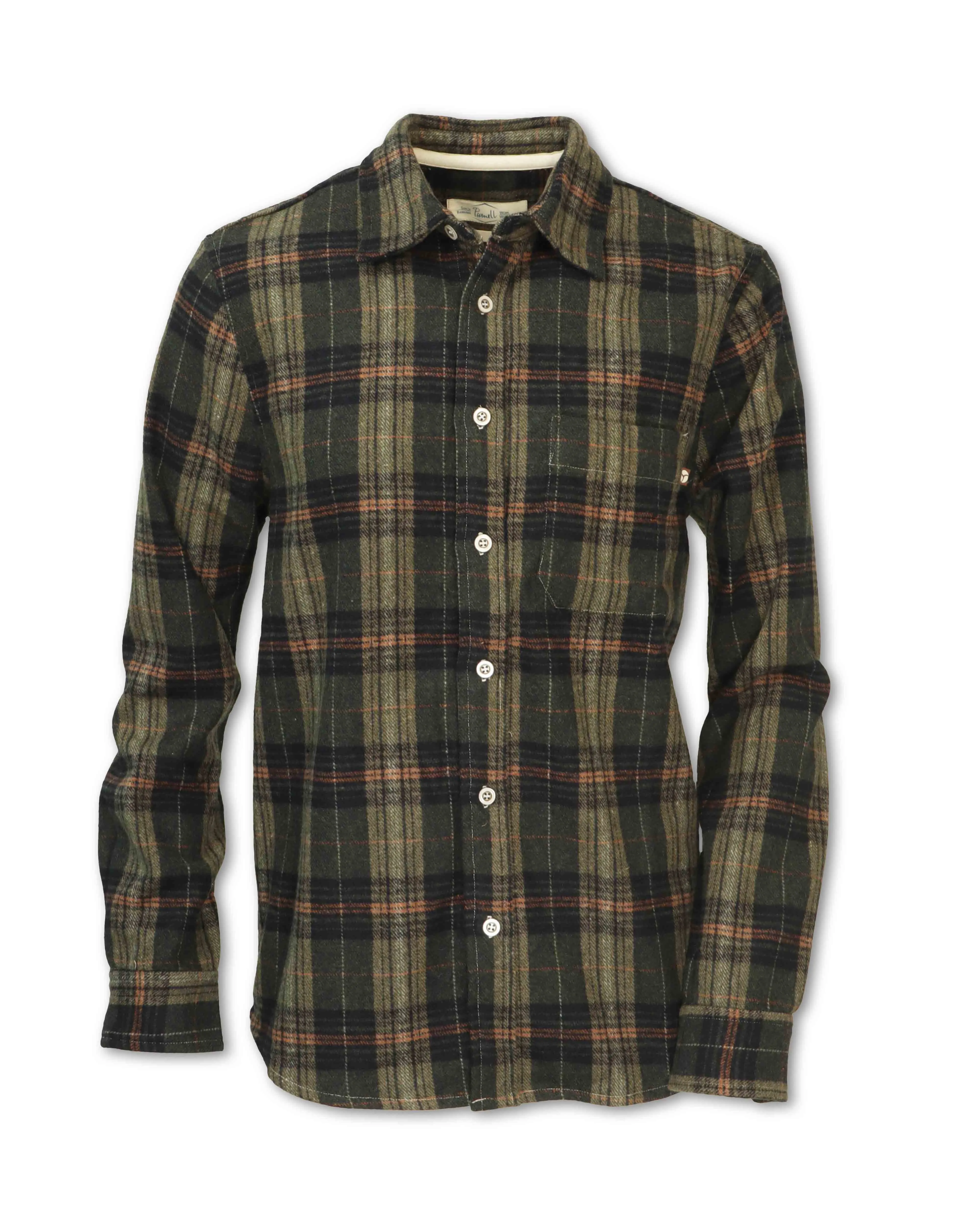 HEAVYWEIGHT WOOL BLEND PLAID FLANNEL - SHIPS 8/1/25