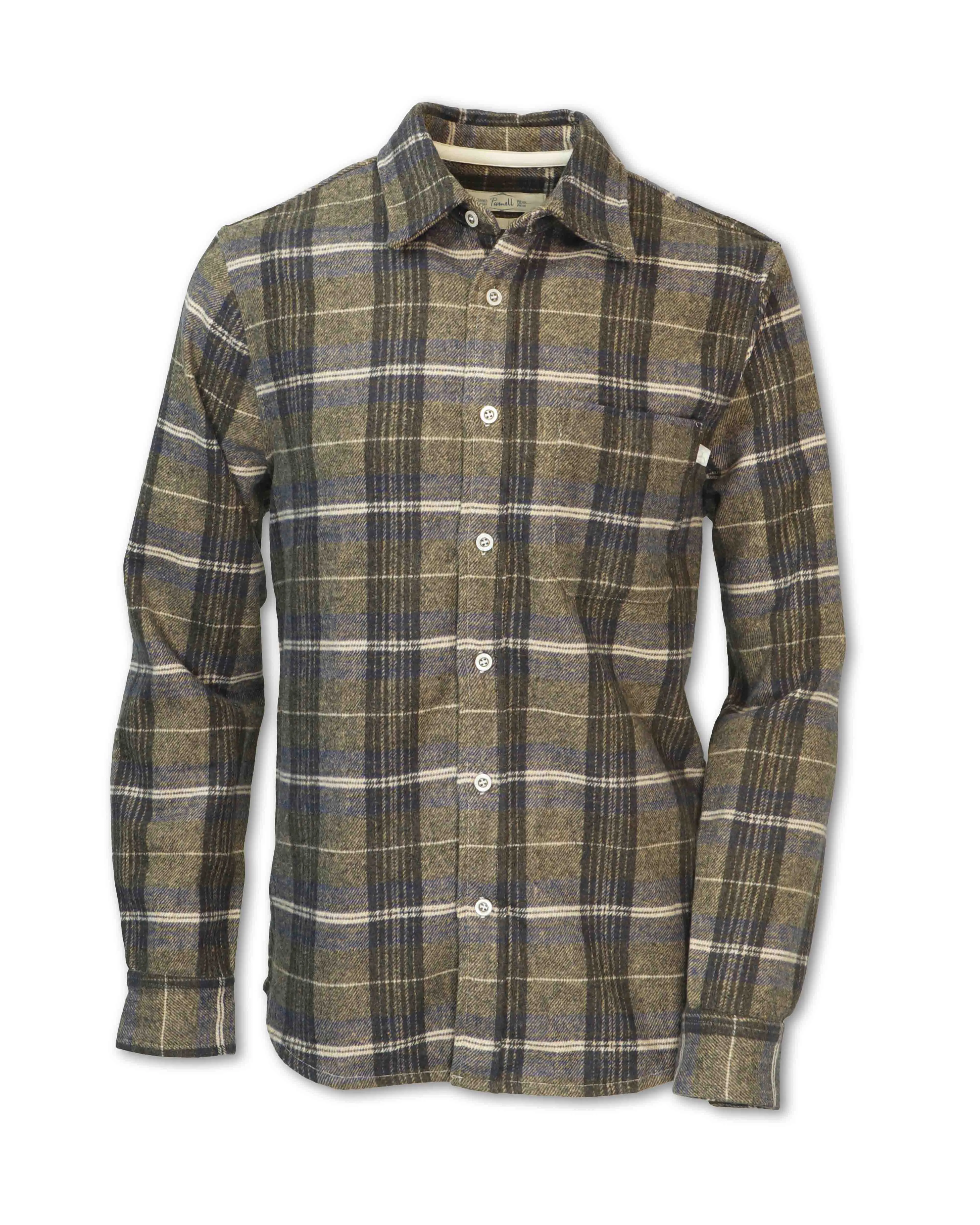 HEAVYWEIGHT WOOL BLEND PLAID FLANNEL - SHIPS 8/1/25