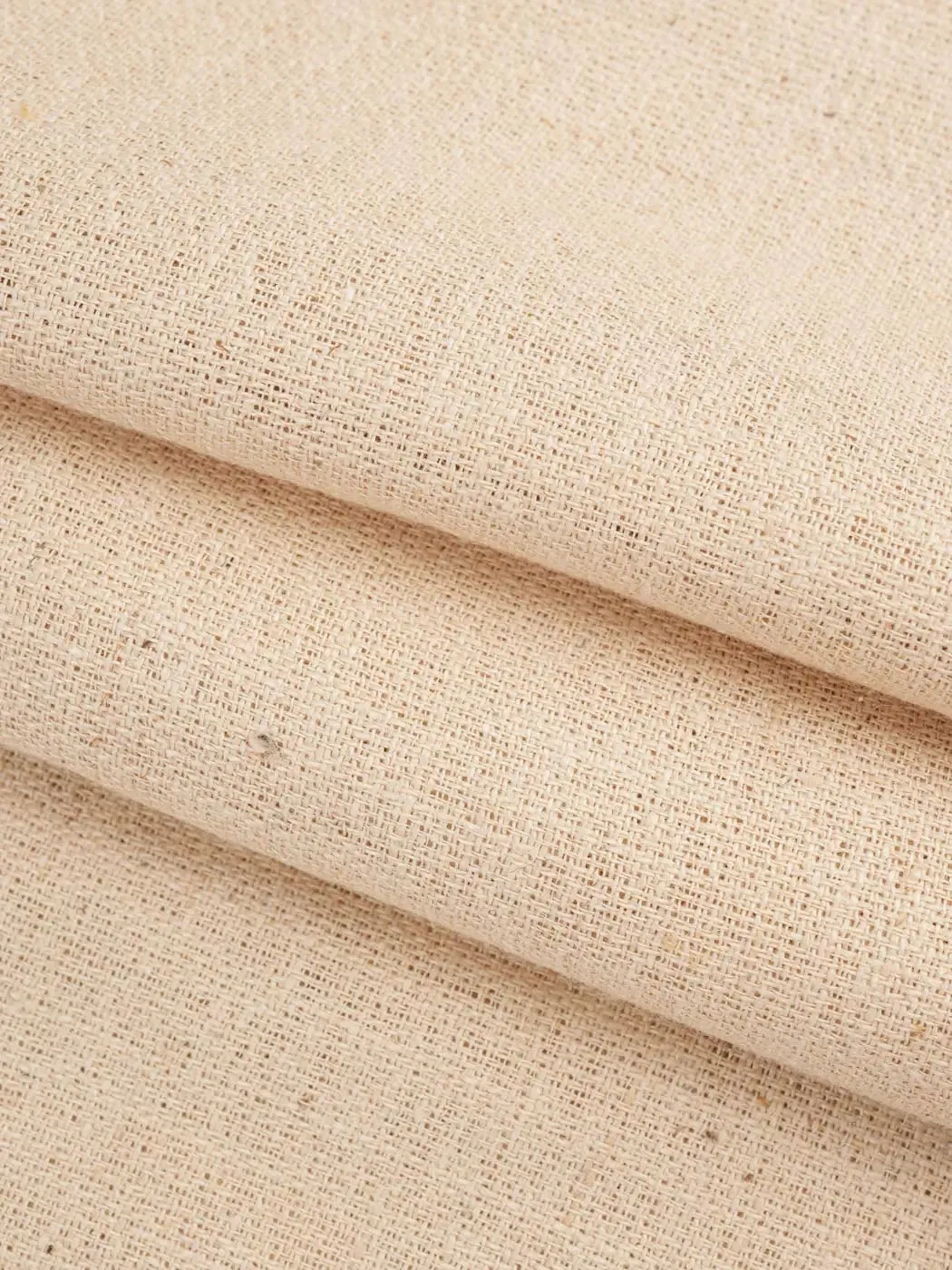 Hemp & Silk Mid-Weight Plain Fabric ( H18-21-21, 3 Colors )