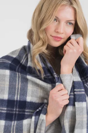 Heritage Tartan Cashmere Stole - Silver Bannockbane