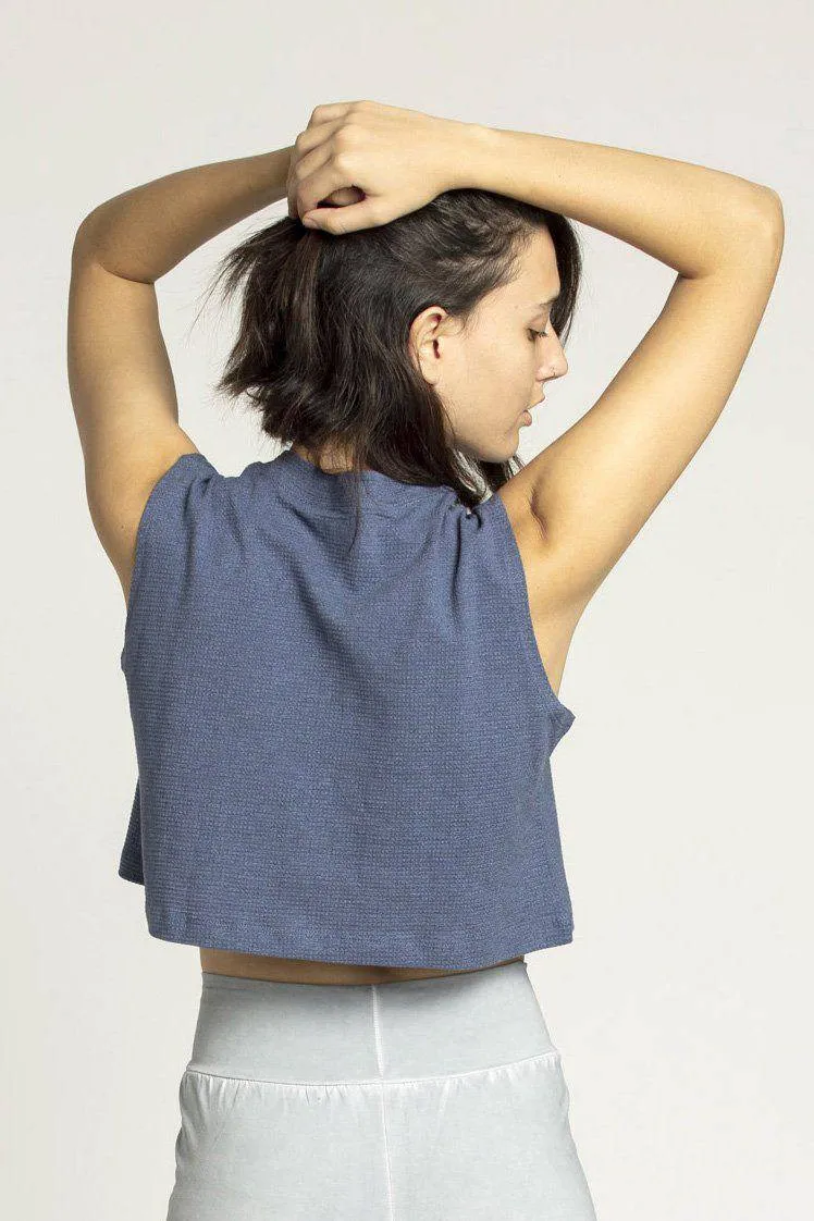 High Neck Crop Box Top