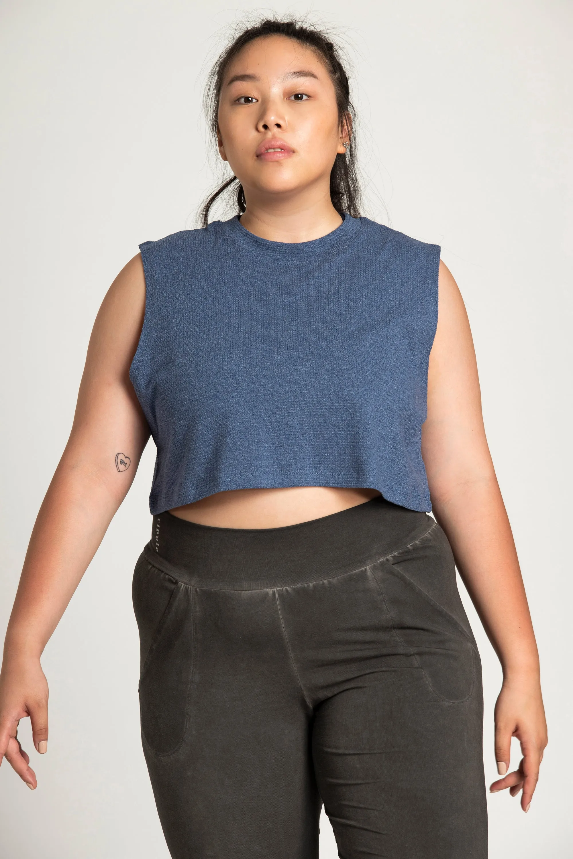 High Neck Crop Box Top