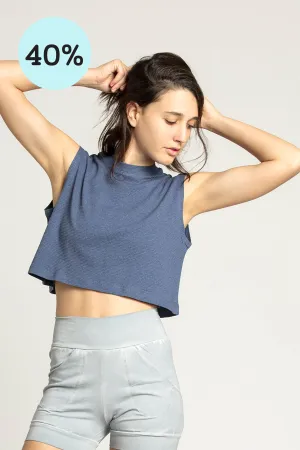 High Neck Crop Box Top