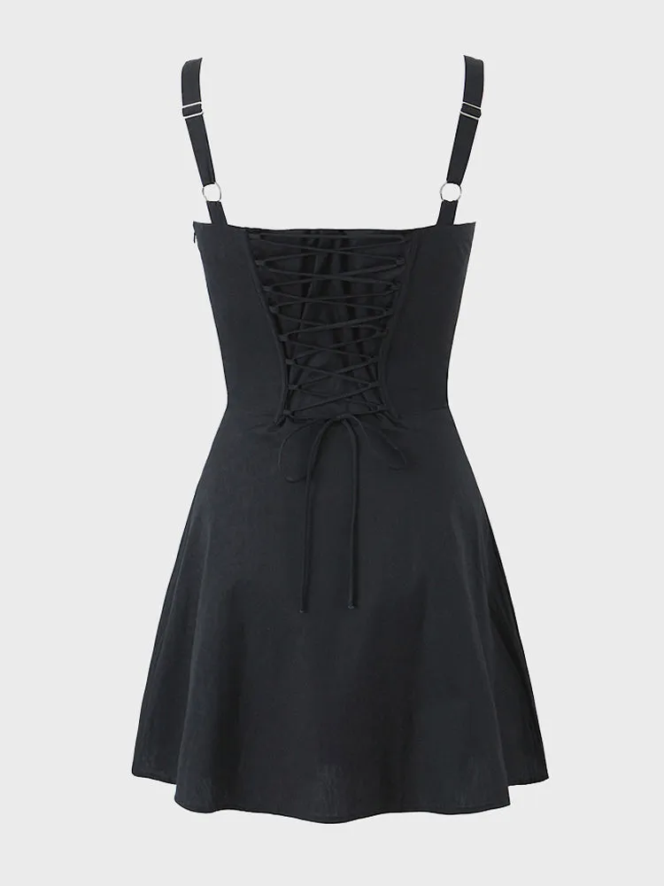 High Waist A-line Corset Dress