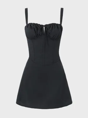 High Waist A-line Corset Dress