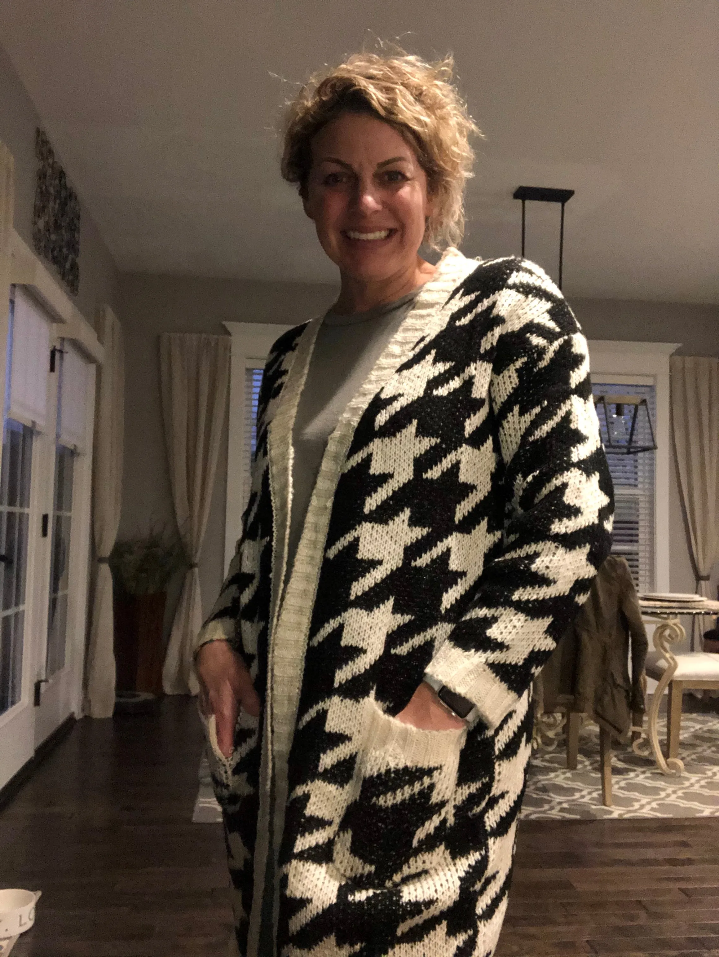 Houndstooth Cardigan