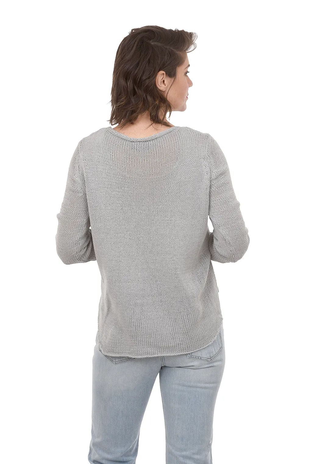 Juliet Heart Sweater, Gray