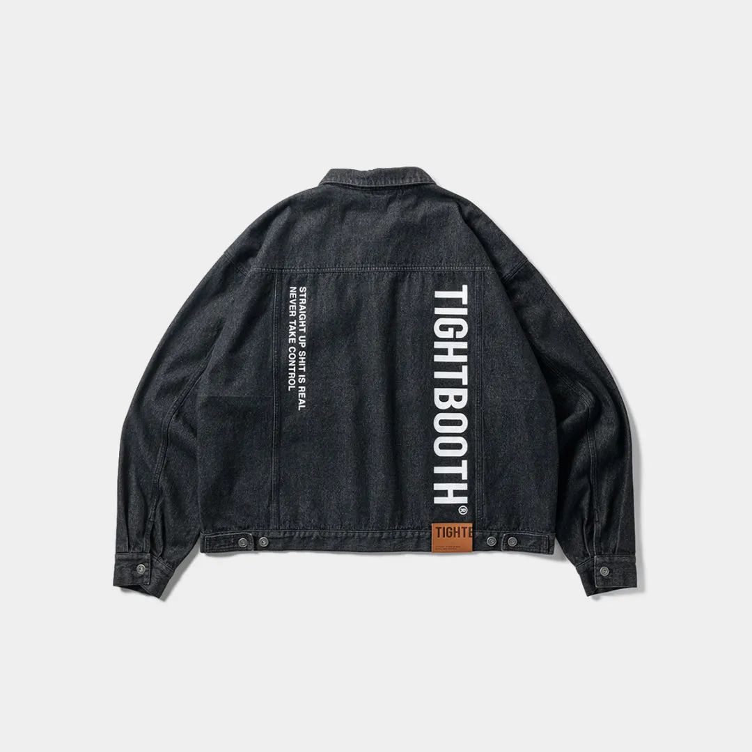 LABEL LOGO DENIM JACKET