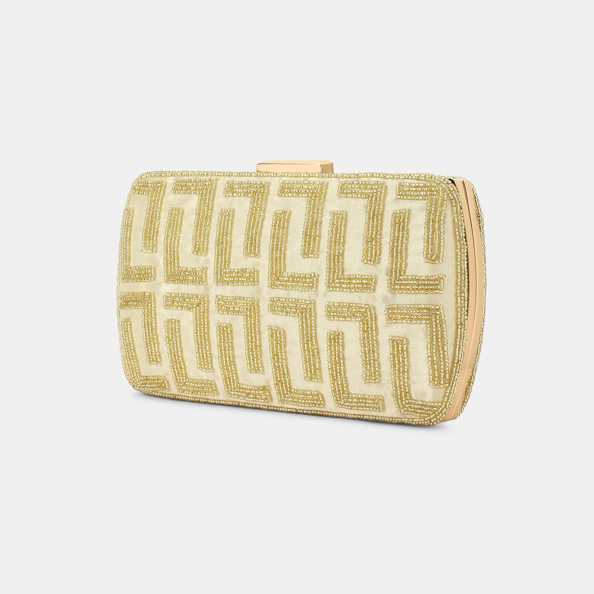 Lavie Luxe Gemmy Gold Medium Women's Frame Clutch