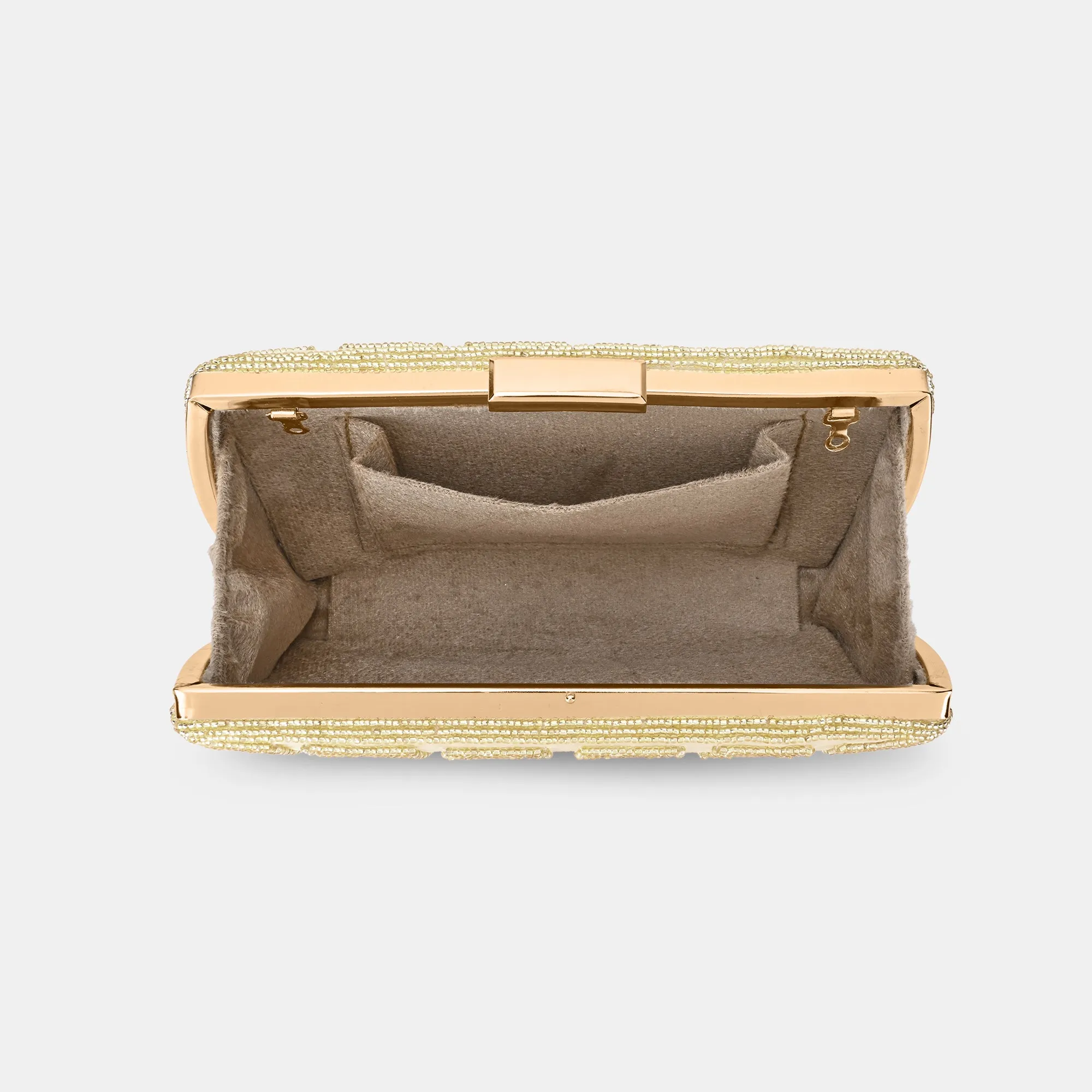 Lavie Luxe Gemmy Gold Medium Women's Frame Clutch