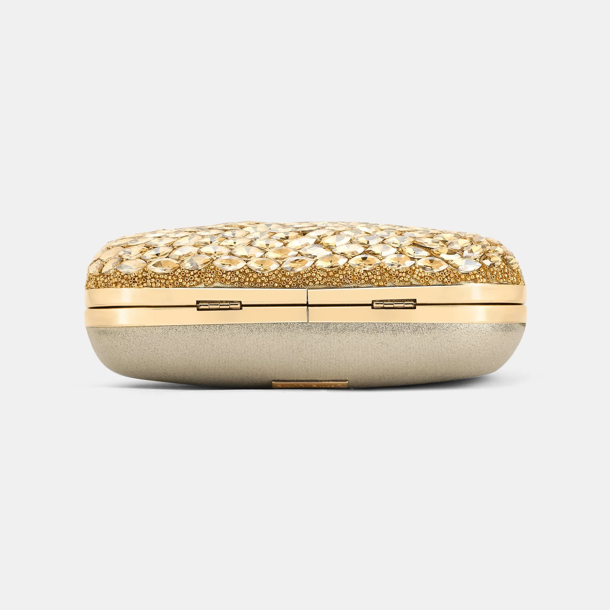 Lavie Luxe Jewel Gold Medium Women's Frame Clutch