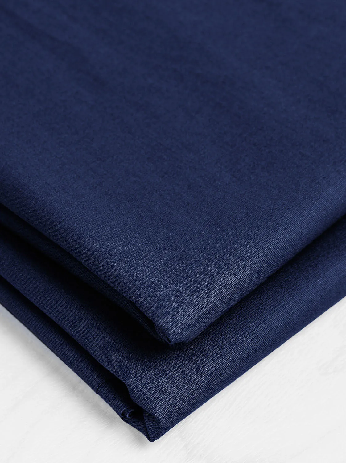 Lightweight Silky Cotton Poplin - Navy