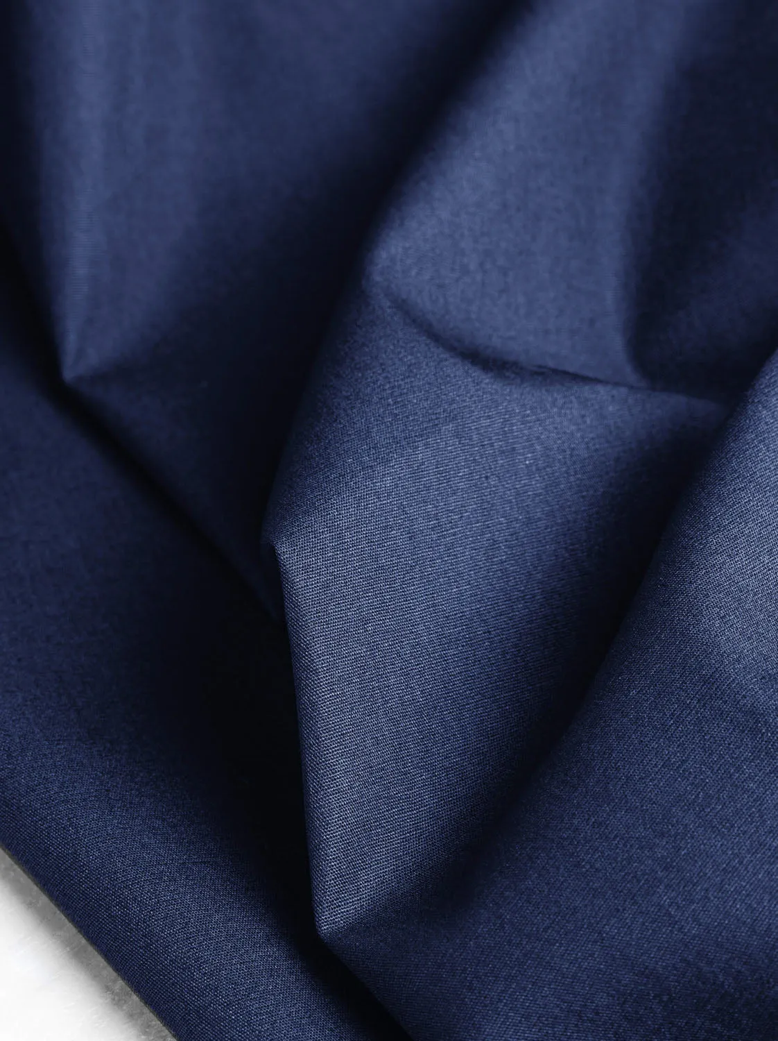 Lightweight Silky Cotton Poplin - Navy