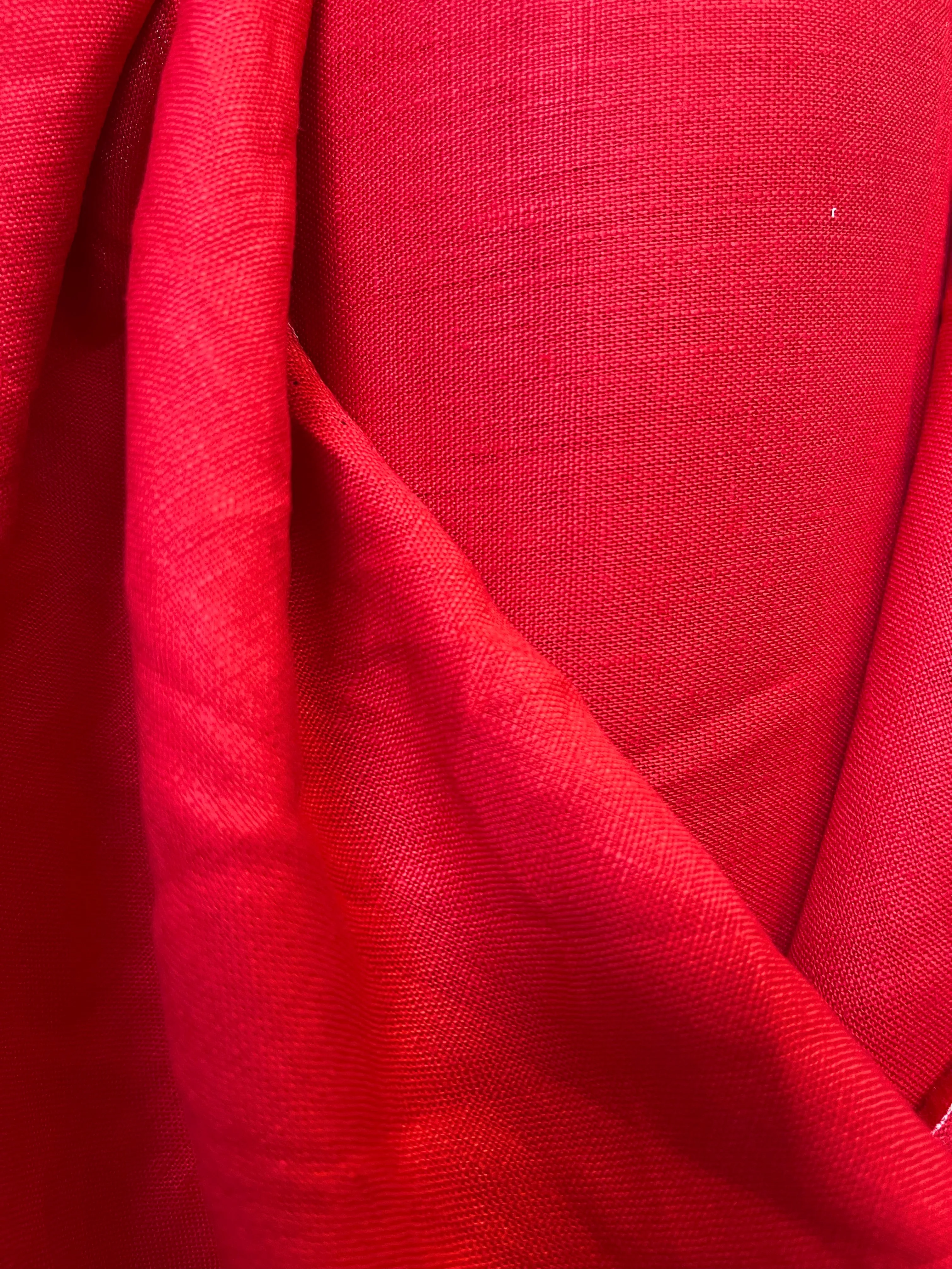 Linen - Vibrant Red