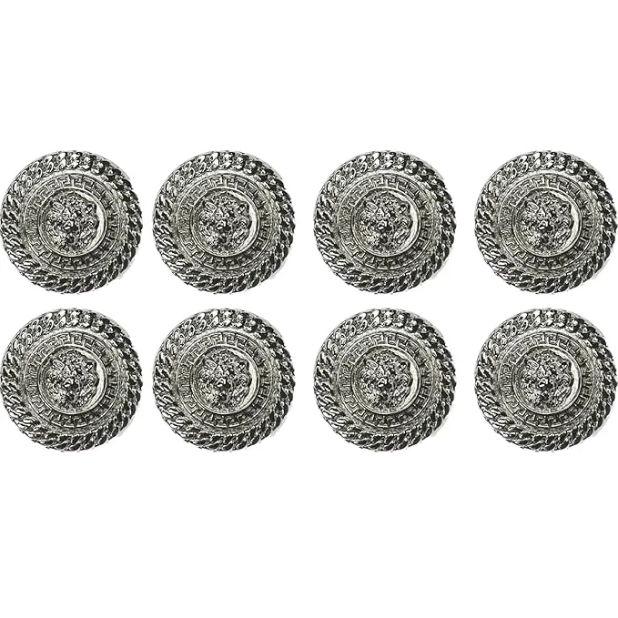 Lion's Pride Metal Buttons(Pack of 8 Buttons)