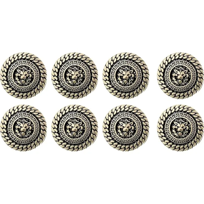 Lion's Pride Metal Buttons(Pack of 8 Buttons)