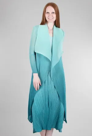 Long Collare Jacket, Lake House Ombre