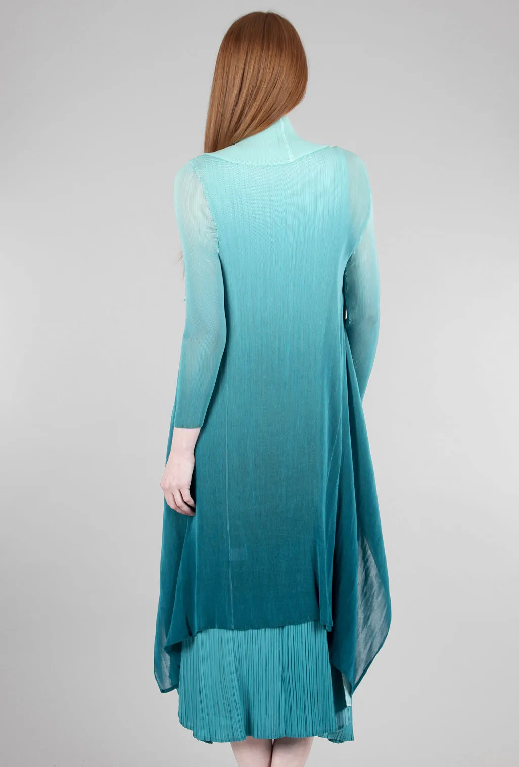 Long Collare Jacket, Lake House Ombre