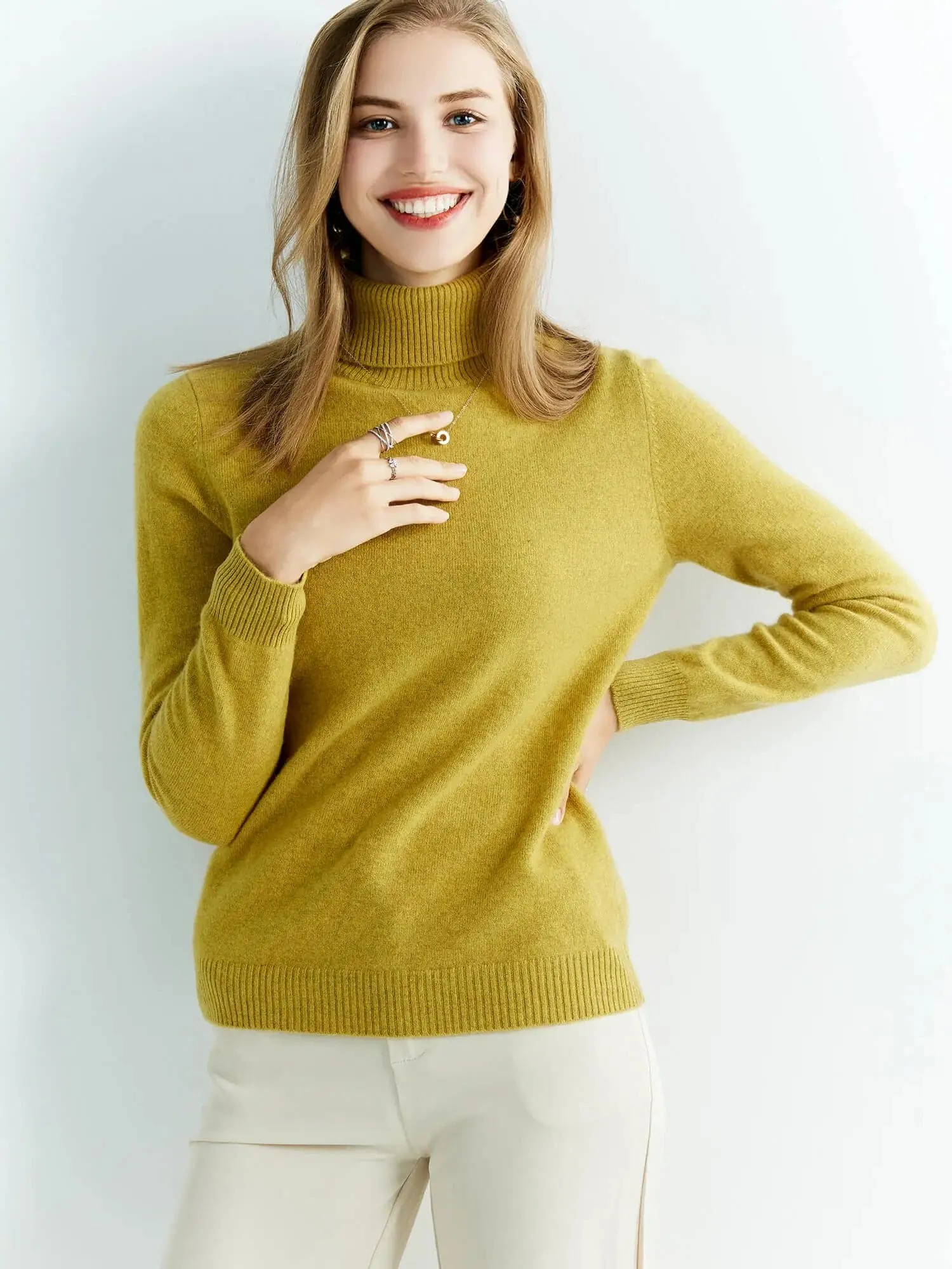 Luxurious 100% Merino Wool Turtleneck Sweater - Warm & Stylish