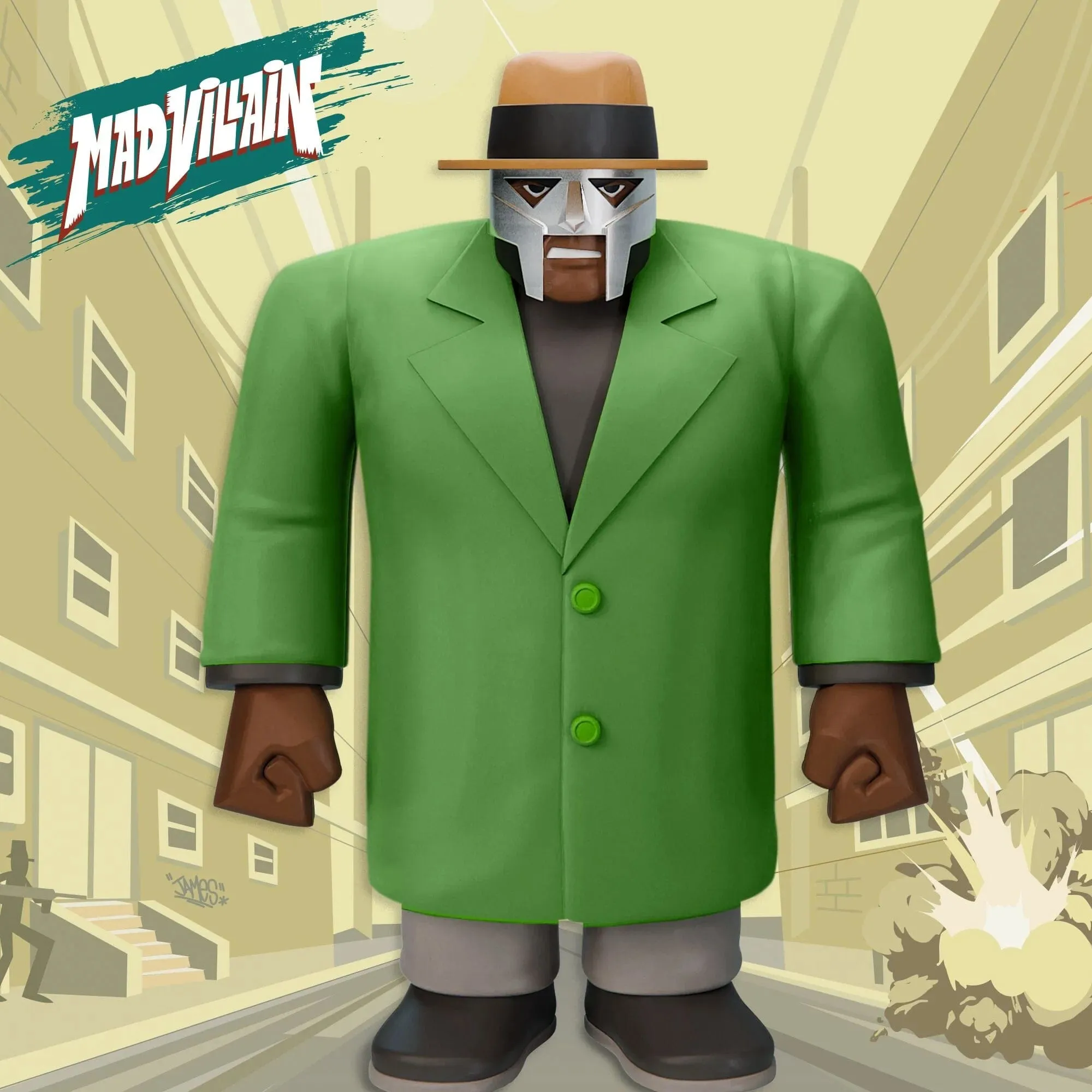 MadVillain Supersize Vinyl 16" Figure by MF Doom x MadLib by Super7 **Pre-Order**