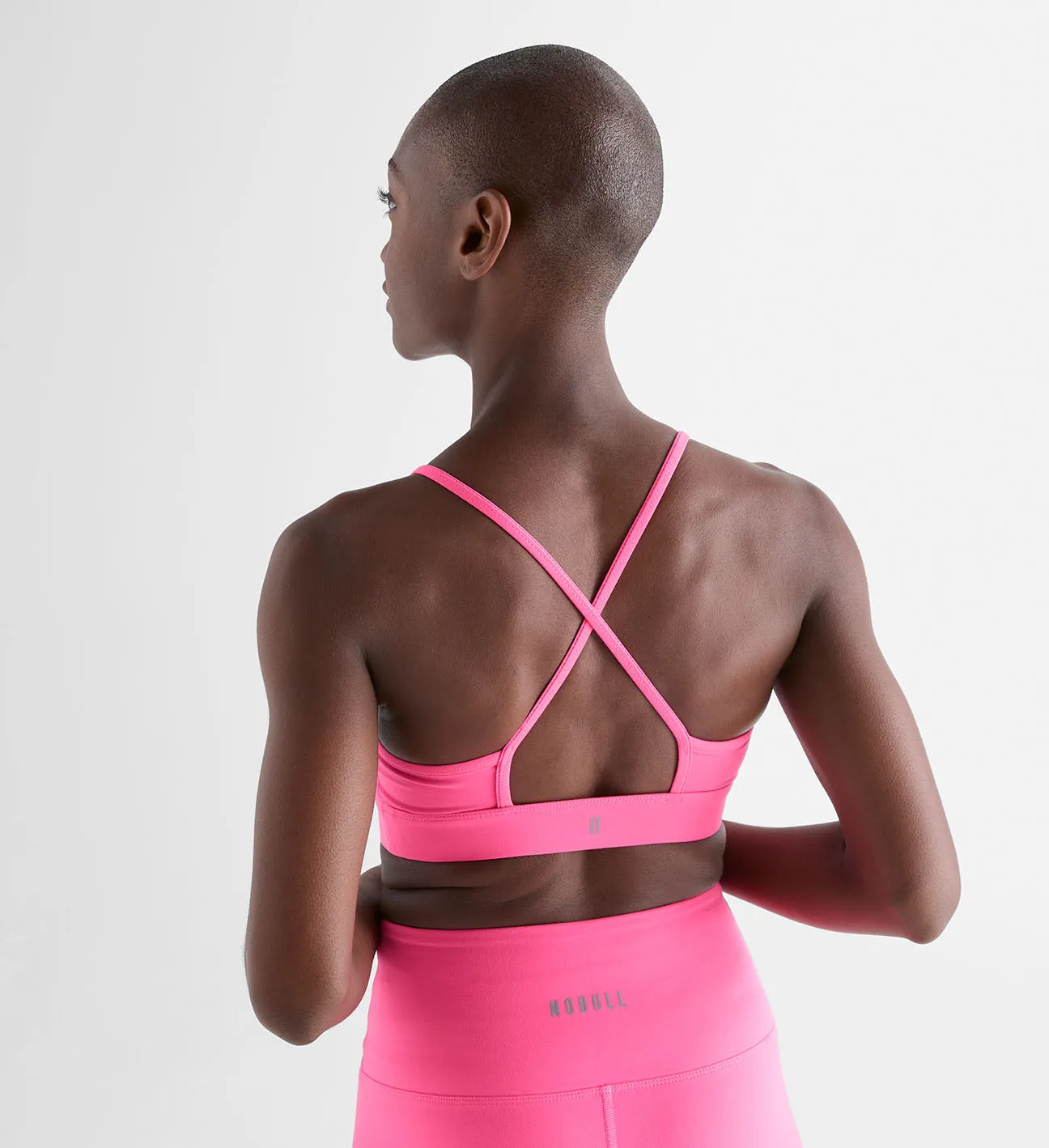 Matte High-Neck Sports Bra