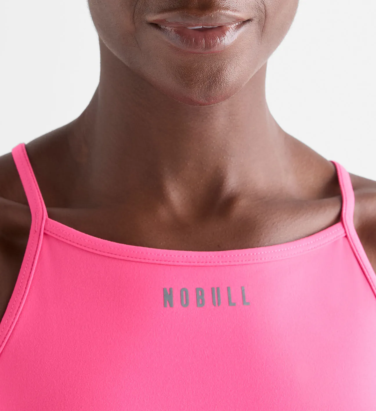 Matte High-Neck Sports Bra