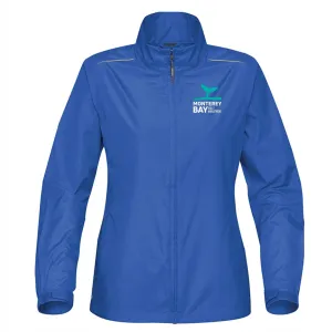 MBH Women's DWR Zip Shell -Azure Blue- Embroidery