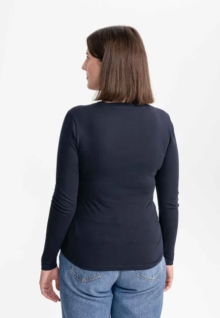 MELAWEAR Dhivya longsleeve navy women