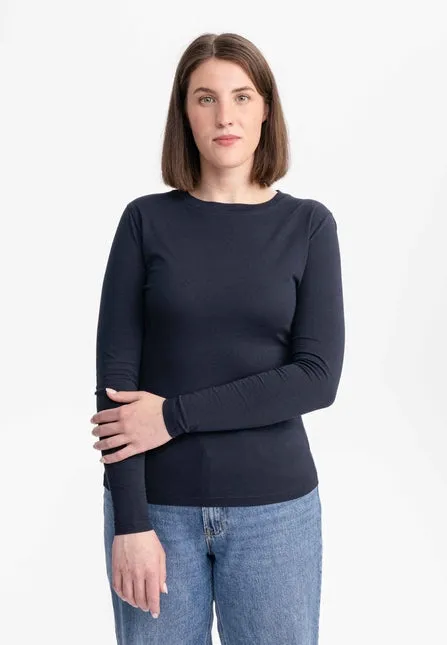 MELAWEAR Dhivya longsleeve navy women