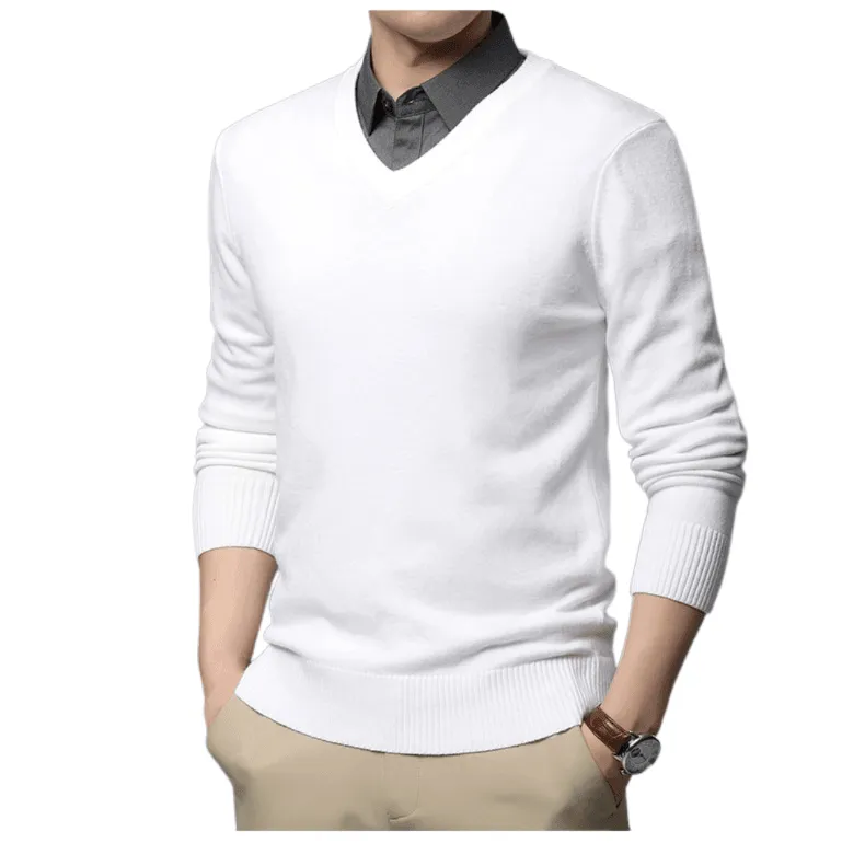 Men's High Quality V Neck Pullover