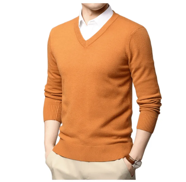 Men's High Quality V Neck Pullover