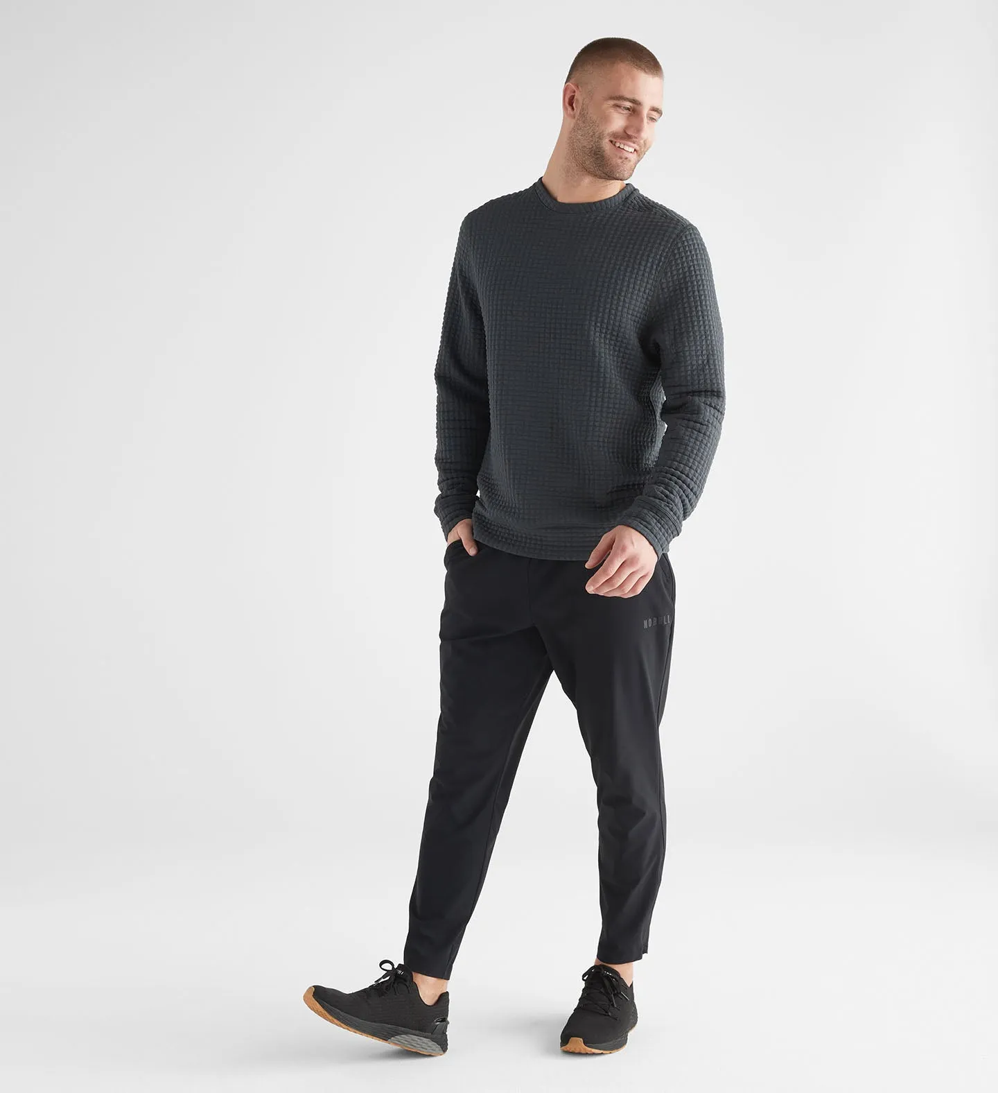 Men's Quilted Crew Pullover