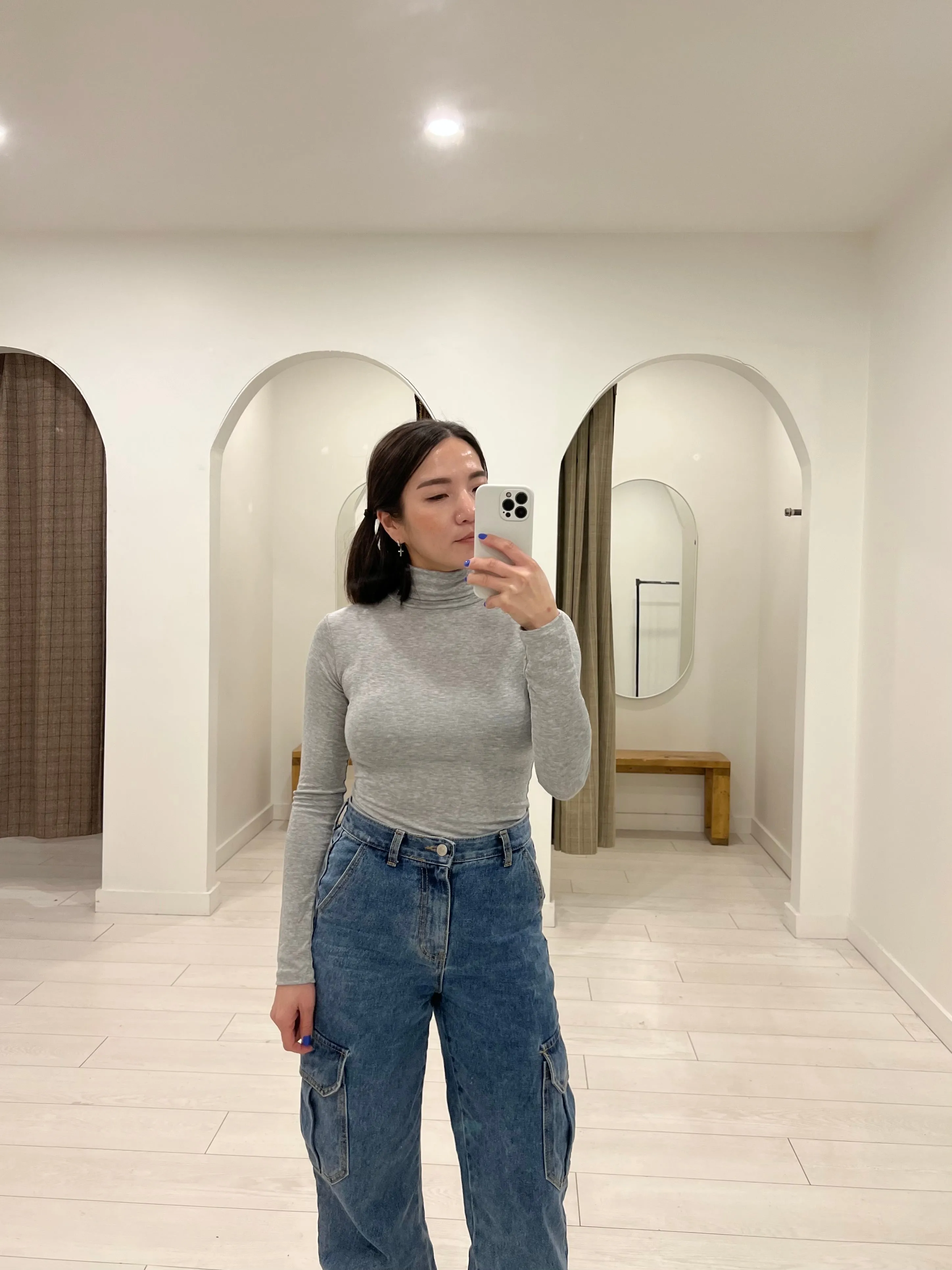 MOCHI Basic turtle neck top