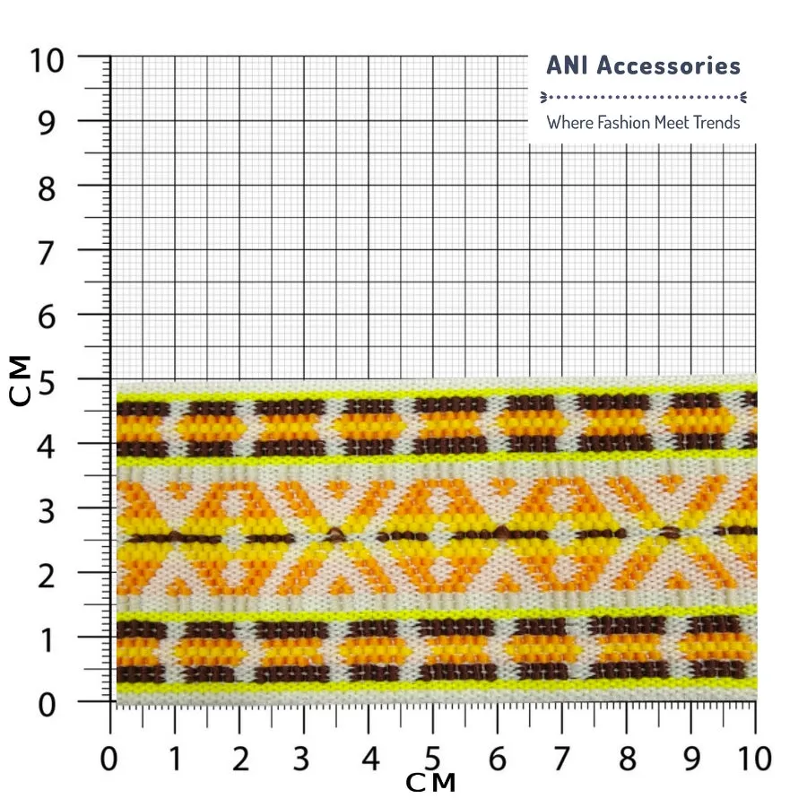 Multi-Color Embroidered Modish Jacquard Design Elastic