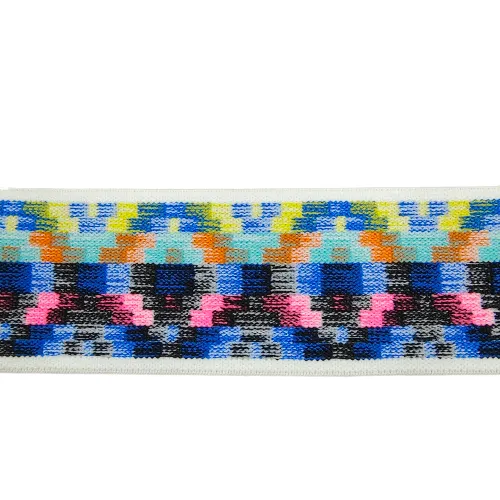 Multi-Color Woven Jacquard Design Elastic