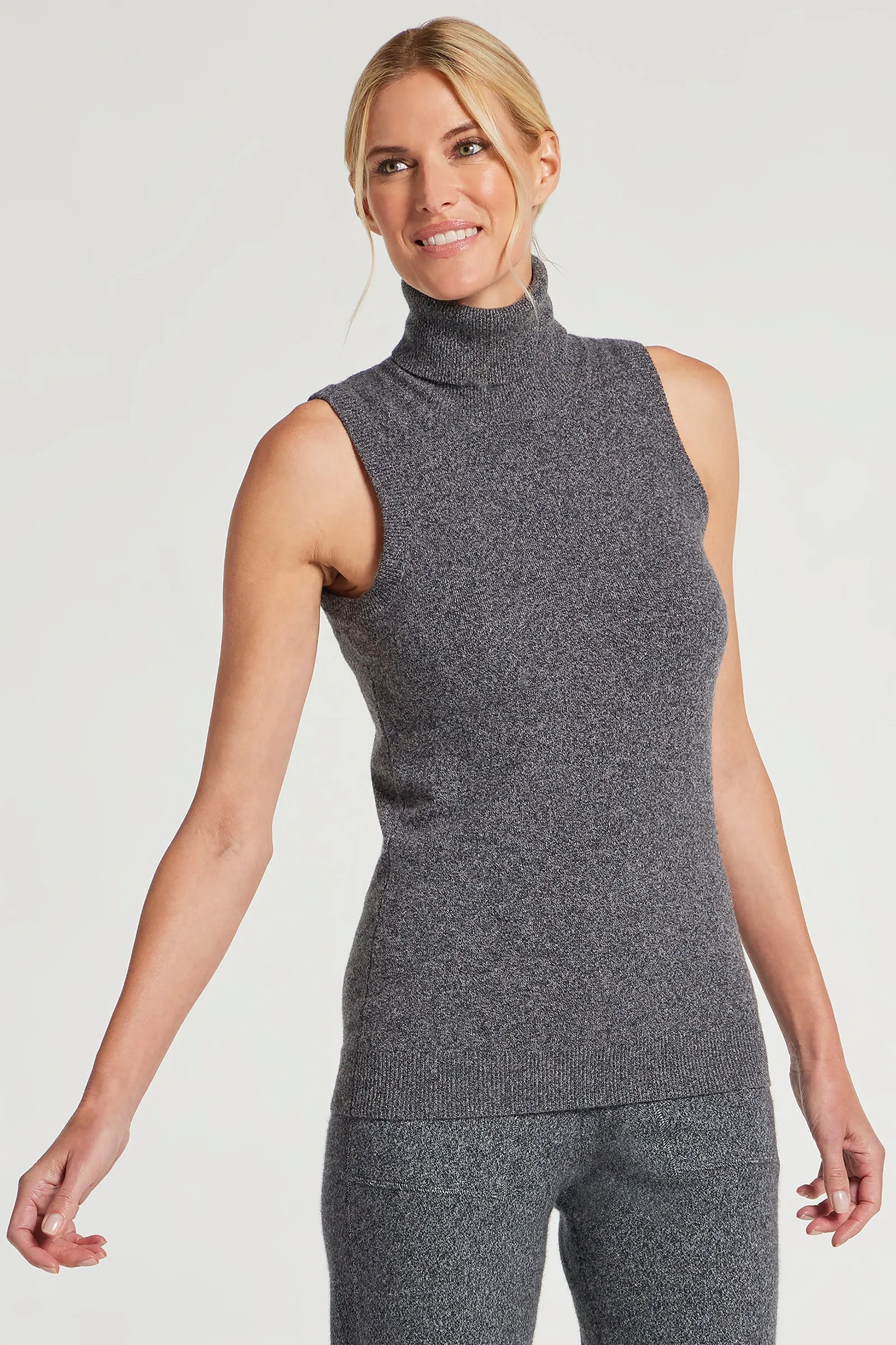 Nicolette Sleeveless Cashmere Top