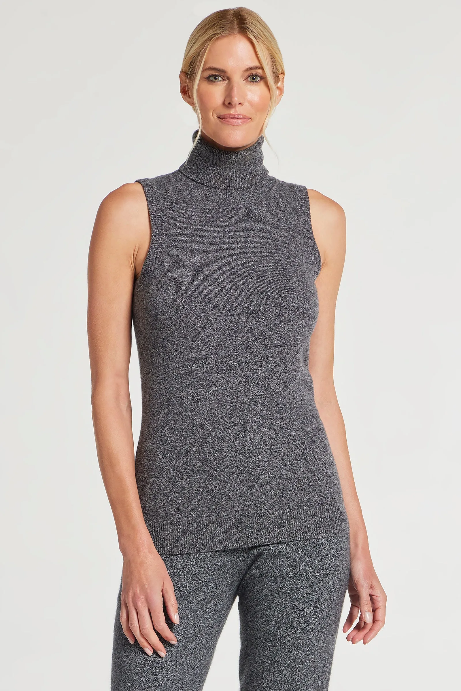 Nicolette Sleeveless Cashmere Top