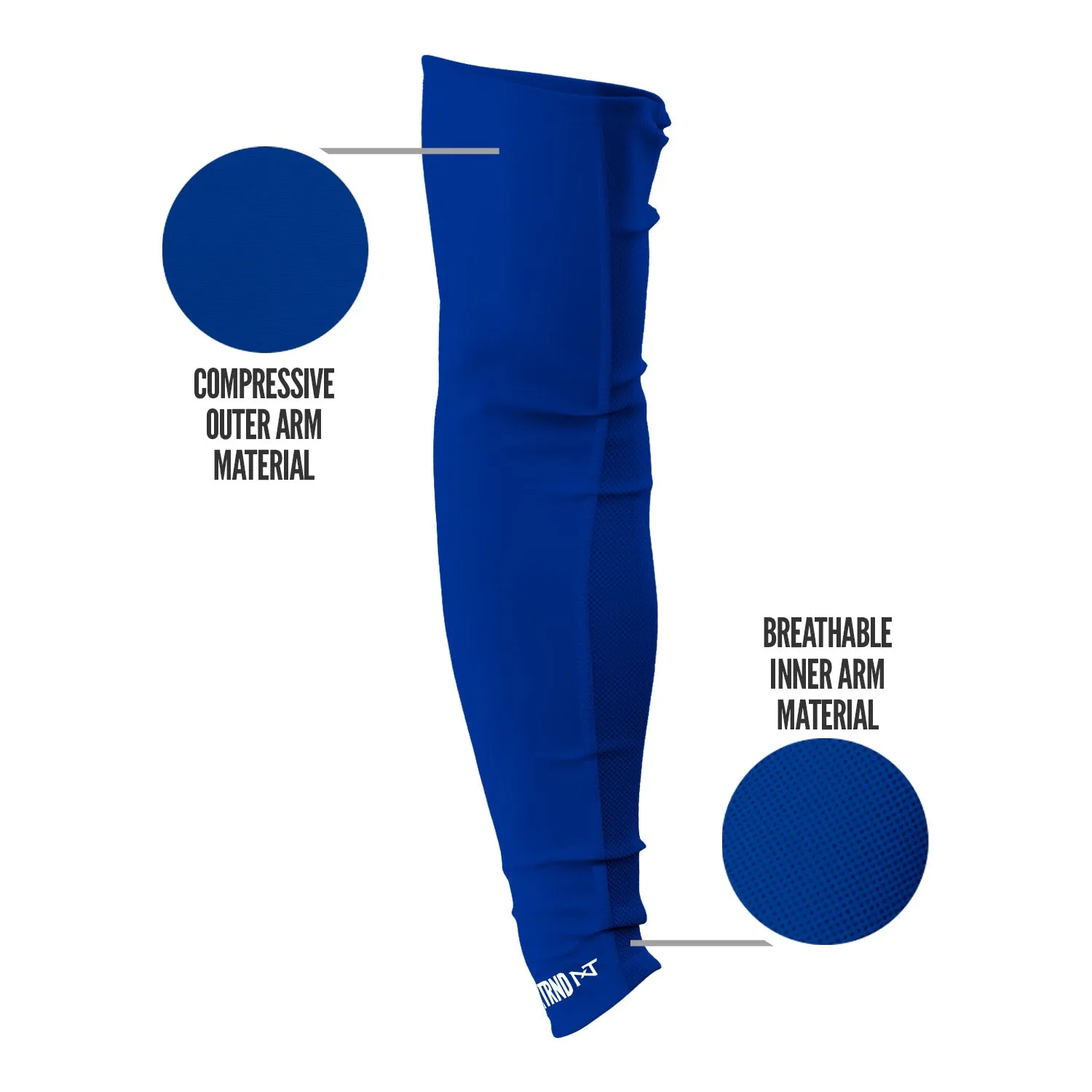 NXTRND AirTek Arm Sleeves Blue (1 Pair)