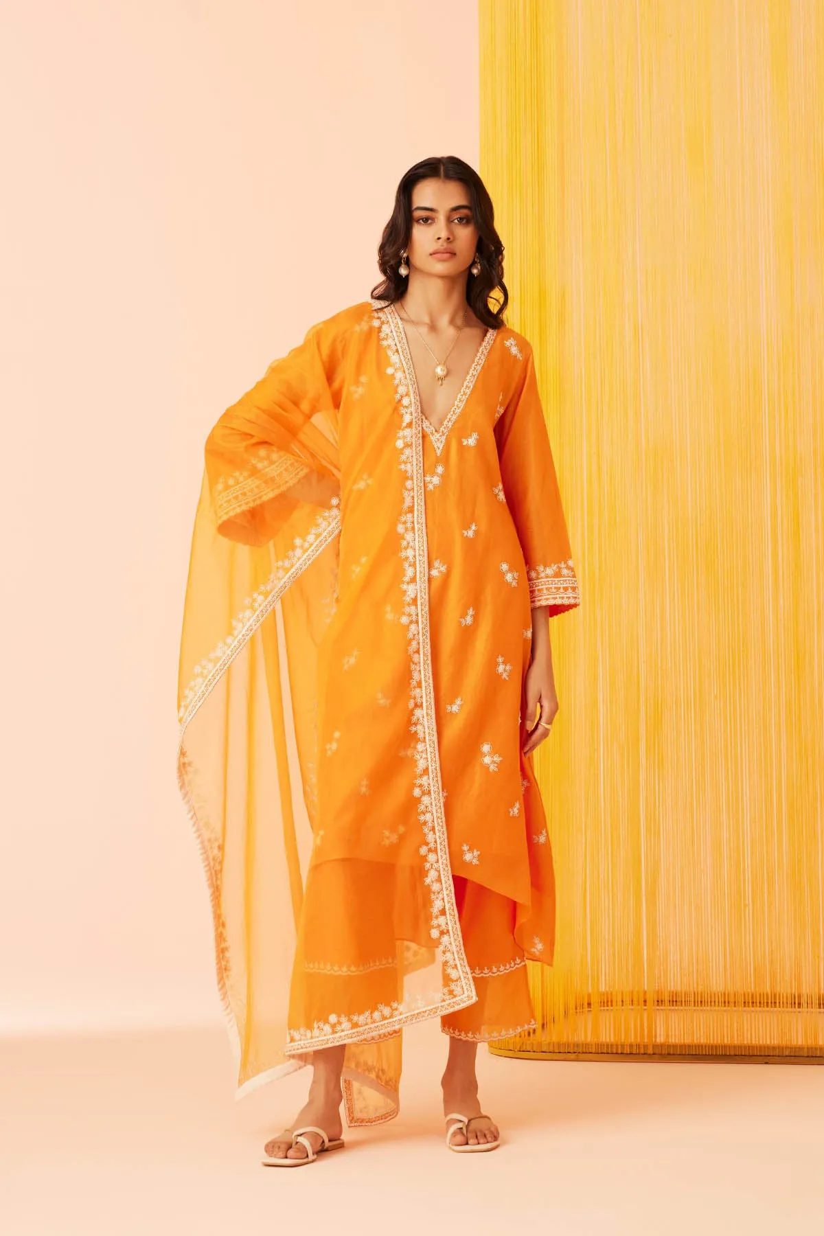 Orange Daydream Dori Kurta Set