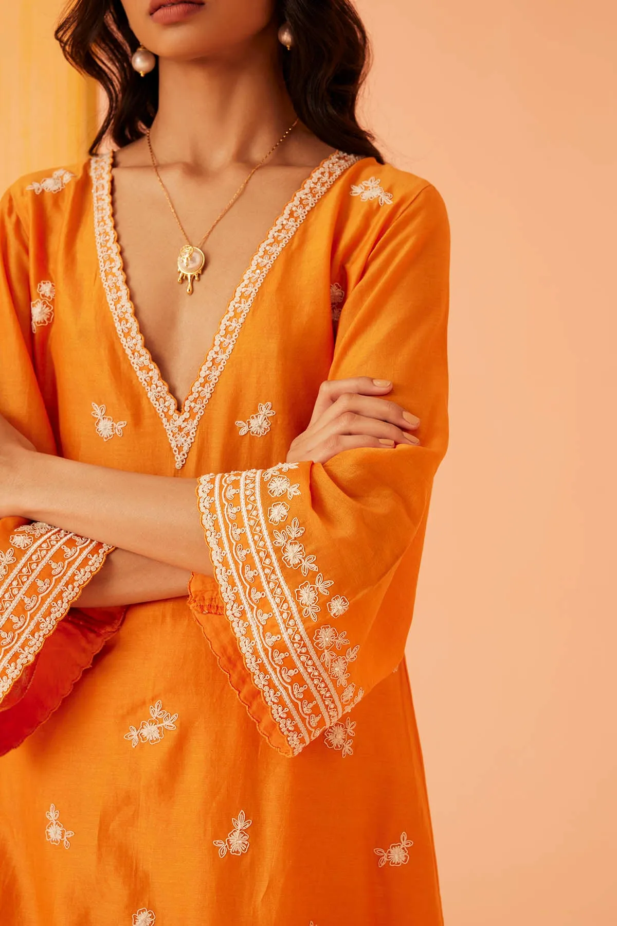 Orange Daydream Dori Kurta Set